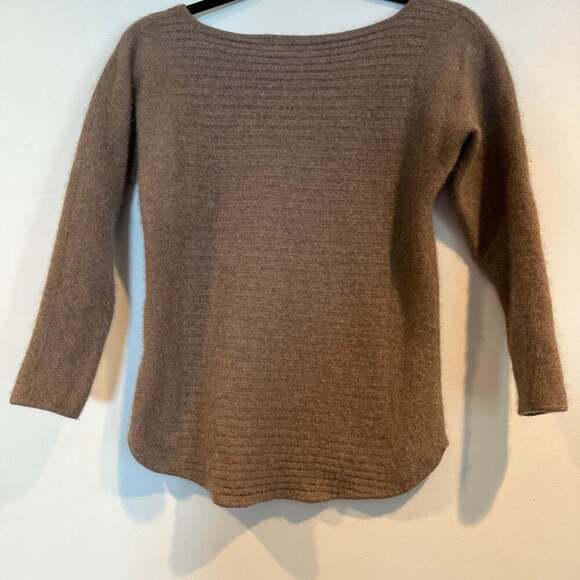 Charter Club Luxury Cashmere Sweater Petite – Taupe Brown, 100% Cashmere - Picture 2 of 5